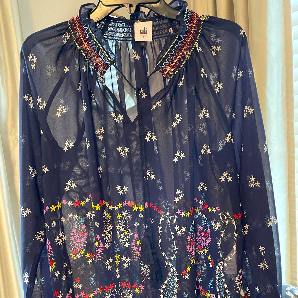 Cabi Smocked Blouse